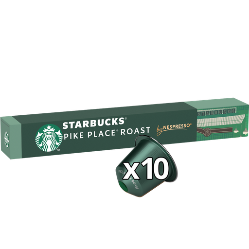 [7613036961769] STARBUCKS Capsules de café compatibles Nespresso Pike Place Roast 10 capsules