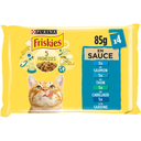 PURINA Cat Wet Food Fish & Vegetables in Sauce FRISKIES 4x85g