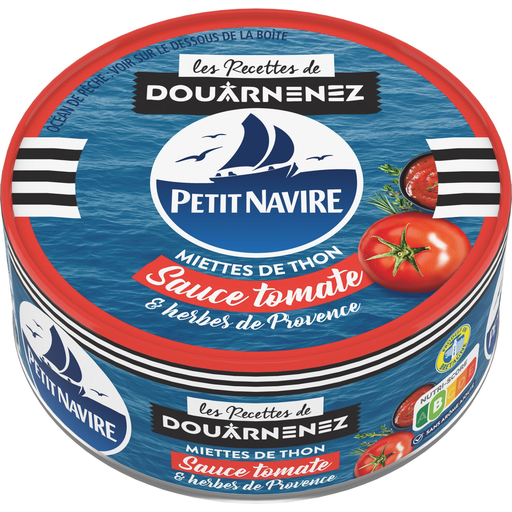 [3019081236168] PETIT NAVIRE Tuna flakes with tomatoes & herbs of Provence 250 g