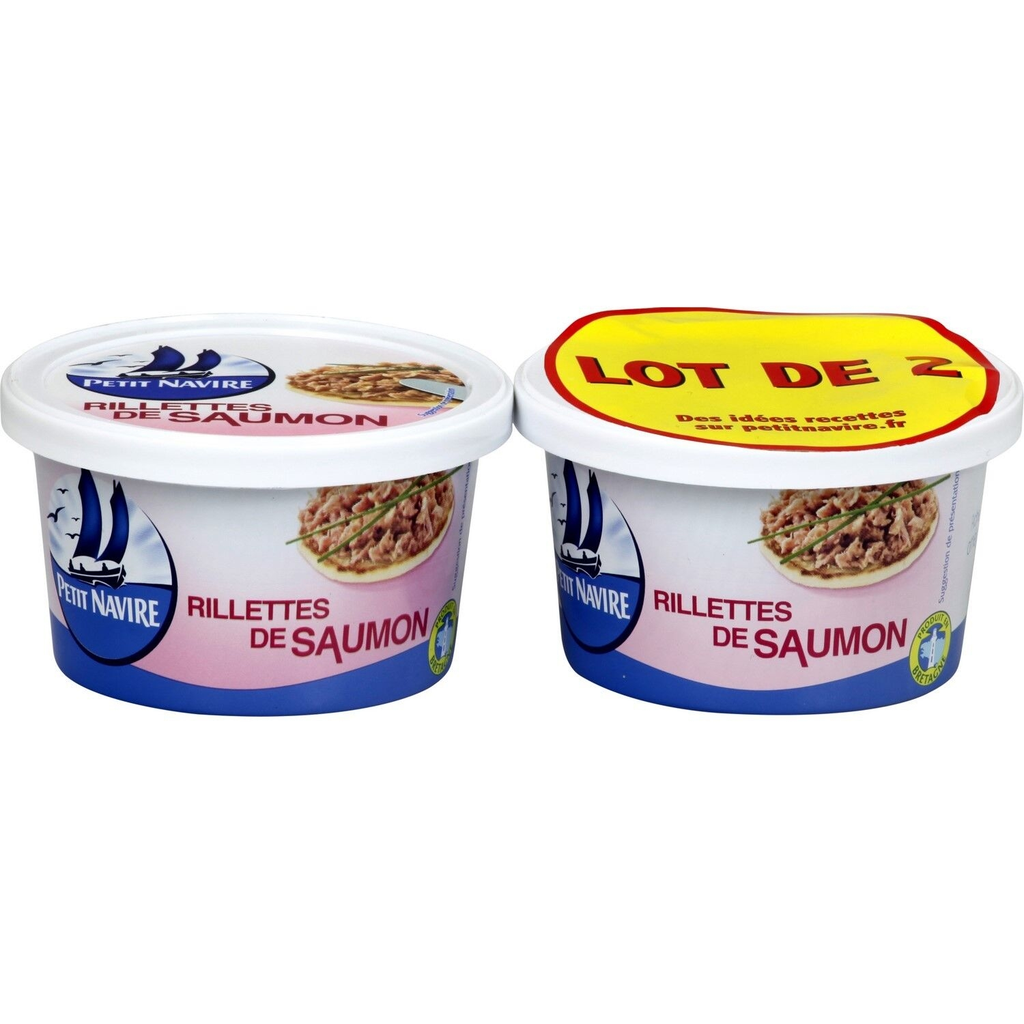 PETIT NAVIRE Salmon Rillettes 2 tins of 125 g