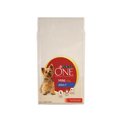 [7613038322704] PURINA ONE Croquetas Perro Mini Buey y Arroz 10 kg