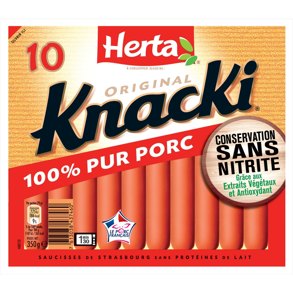 HERTA Salchicha Knacki Original 350 g