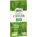 NESTLE LES RECETTES DE L'ATELIER Organic dark chocolate tasting bar 80 g