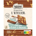 NESTLE LES RECETTES DE L'ATELIER Milk chocolate squares with almond pieces 200 g