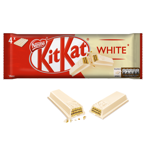 [7613039078662] KITKAT Barritas crujientes recubiertas de chocolate blanco 41.5g