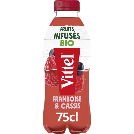 [7613039142028] VITTEL FRUITS INFUSES Água aromatizada framboesa cassis bio 75 cl