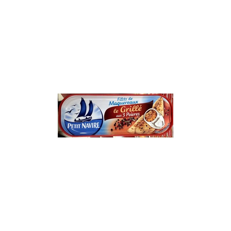 P'TIT NAVIRE Filetes de Cavala com 3 Pimentas 110 g