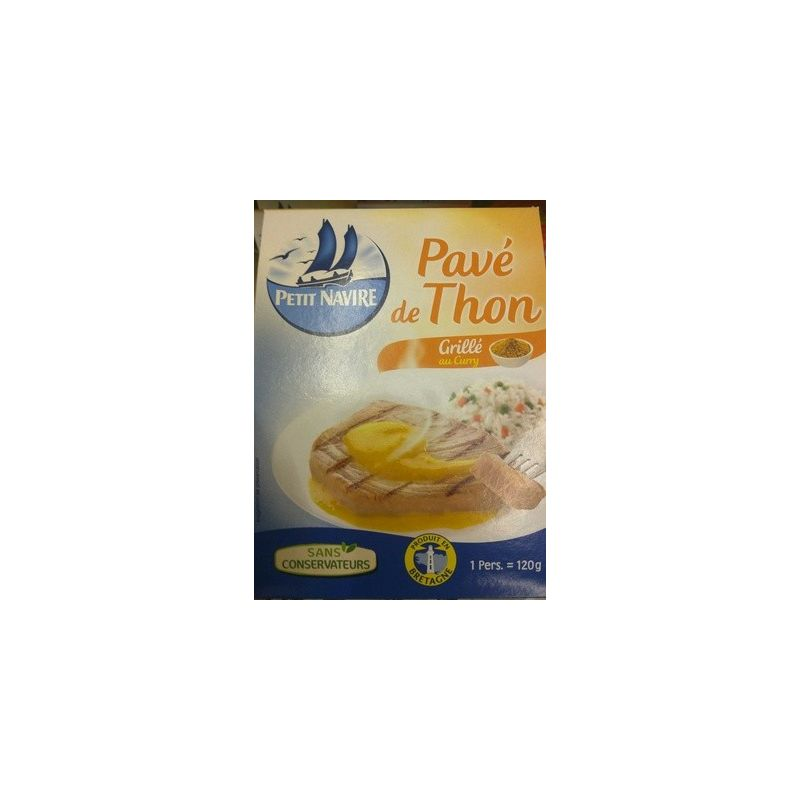 P'TIT NAVIRE Pavé de Thon Grillé au Curry 120 g