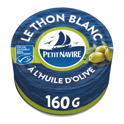 [3019081238353] PETIT NAVIRE White Tuna Whole in Extra Virgin Olive Oil 104 g