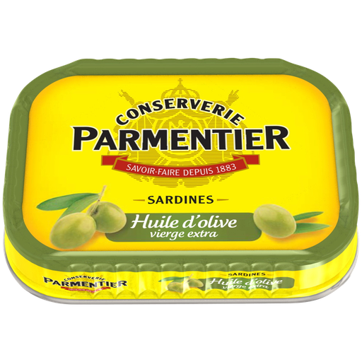 [3019081238643] PARMENTIER Sardines in extra virgin olive oil 135 g