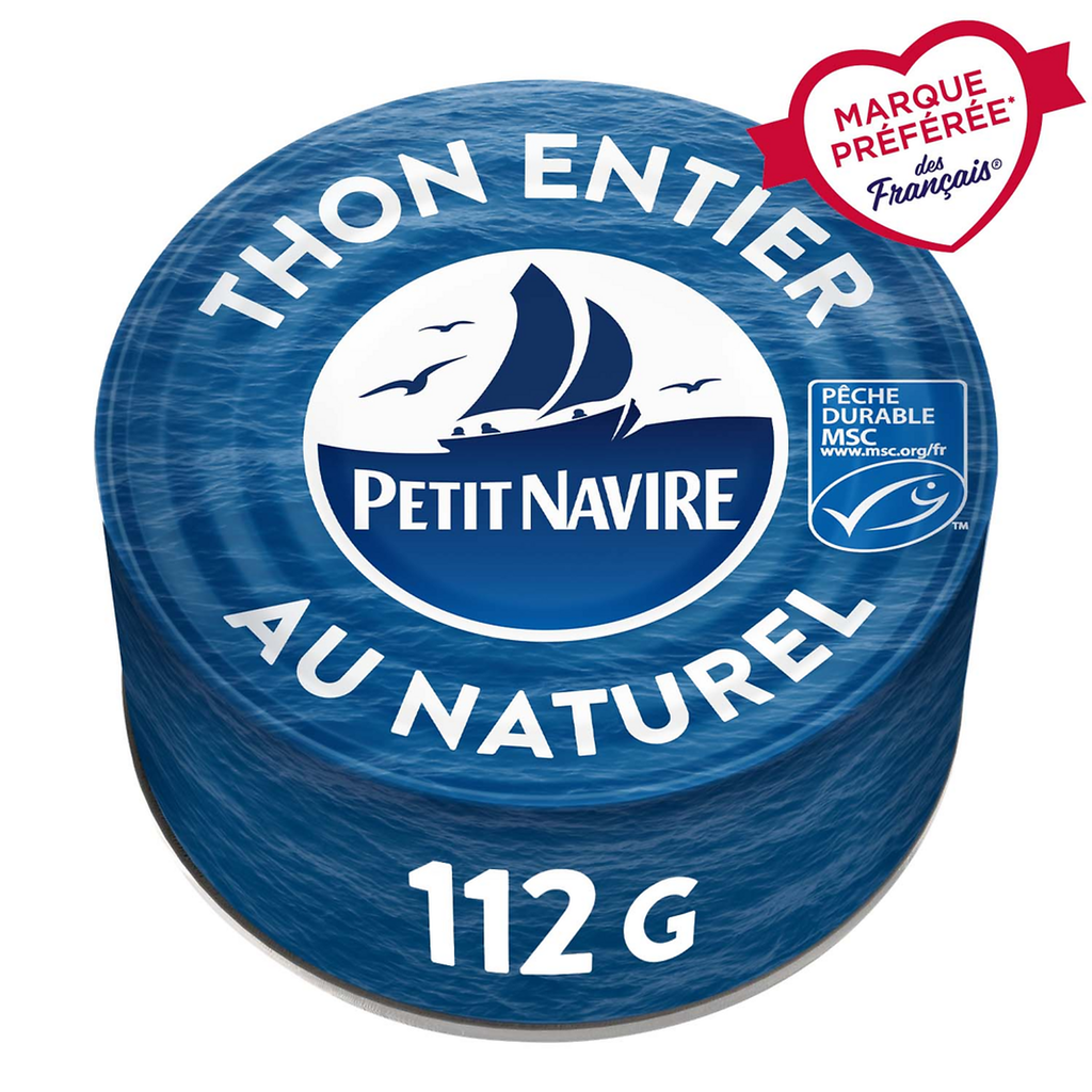 PETIT NAVIRE Atum inteiro ao natural Albacore 112 g