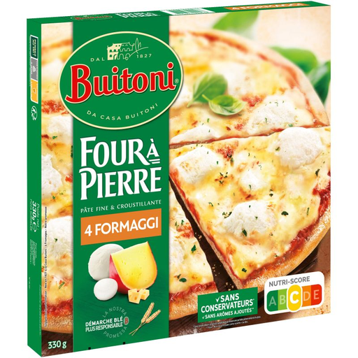 [7613287000538] BUITONI Pizza Four à Pierre 4 Formaggi 330 g
