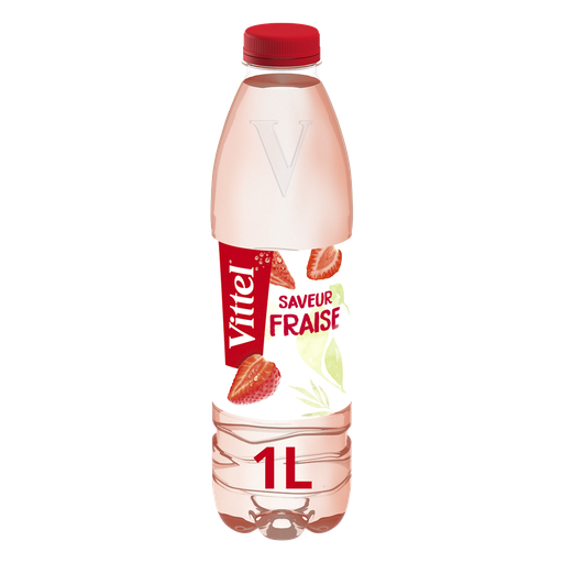 [7613287134295] VITTEL Strawberry Flavored Still Water 1 L