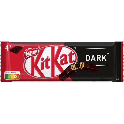 [7613287148223] KITKAT Barritas de chocolate finger dark paquete de 4 barritas