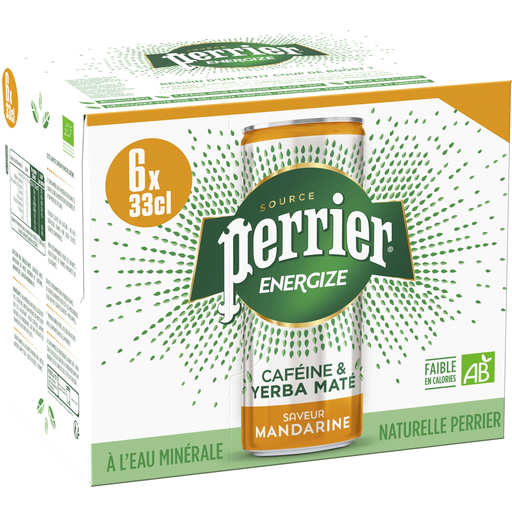 [7613287172532] PERRIER Energizing Organic Mandarin Water 6 x 33 cl
