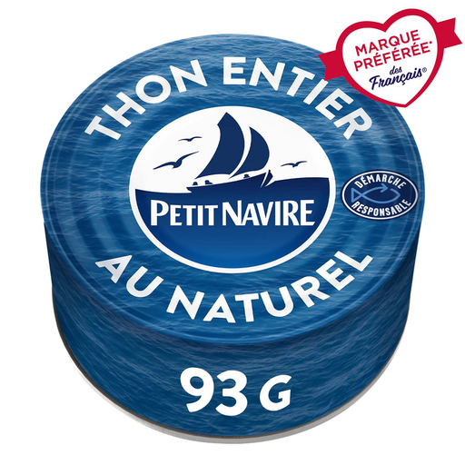 [3019081239640] PETIT NAVIRE Albacore Tuna in Natural Juice 93 g