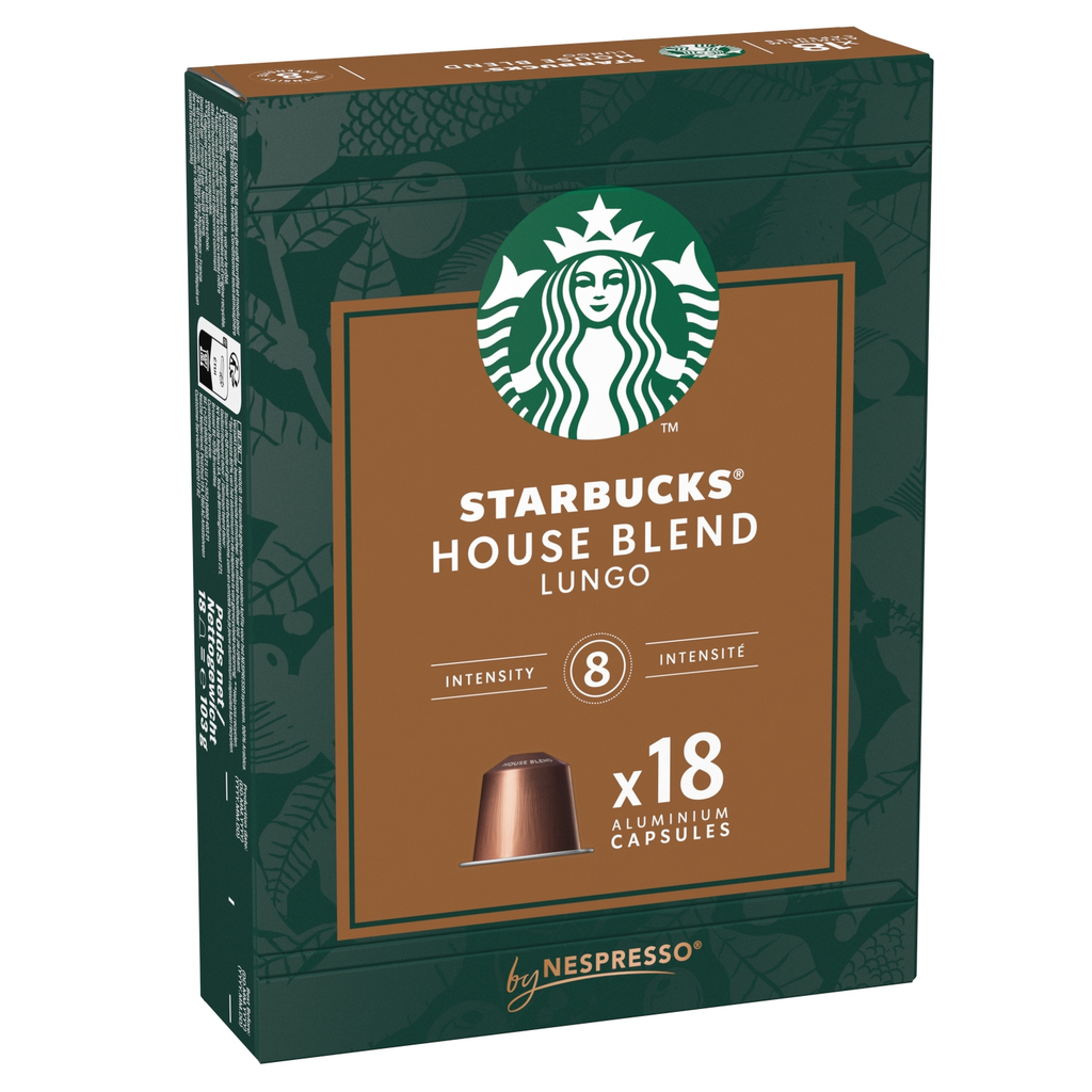 STARBUCKS Capsules de café House Blend intensité 8, 18 capsules