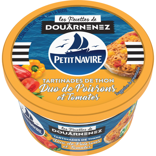 [3019081240066] PETIT NAVIRE Tuna spread with duo of peppers and tomatoes 125 g