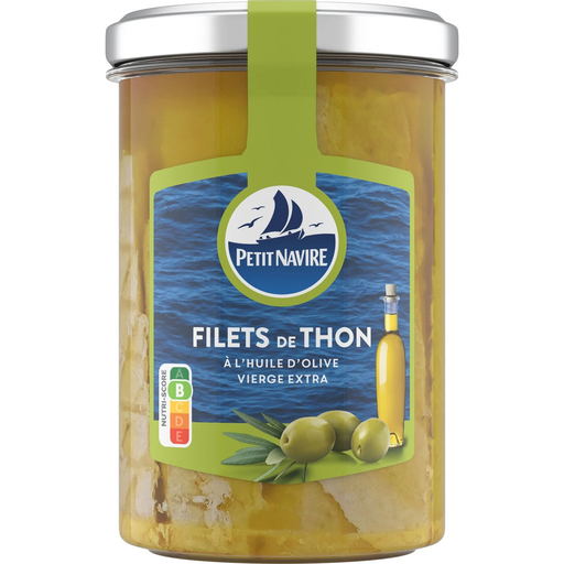 [3019081240332] PETIT NAVIRE Tuna fillets in virgin olive oil 180 g