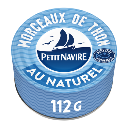 [3019081240769] PETIT NAVIRE Tuna Chunks in Natural Juice 112g