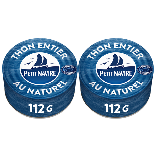 [3019081240806] PETIT NAVIRE Responsibly Sourced Tuna in Water 2x112g