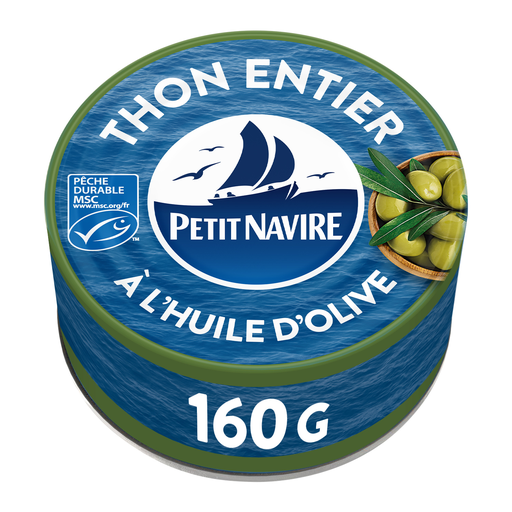 [3019081240905] PETIT NAVIRE Whole Tuna in Extra Virgin Olive Oil 112 g