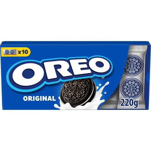 [7622210021502] OREO Cocoa biscuits with vanilla filling 10x2 biscuits 220 g