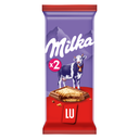 MILKA Tablete de chocolate de leite com bolacha Lu 2 peças 174 g