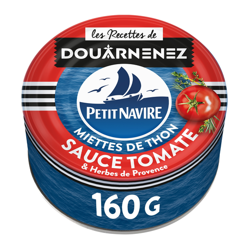 [3019081241551] PETIT NAVIRE Tuna Flakes with Tomatoes & Herbs de Provence 104 g