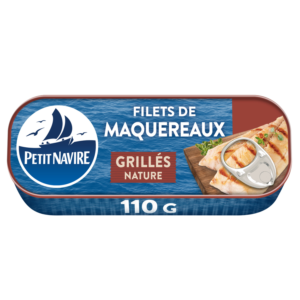 PETIT NAVIRE Grilled Mackerel Fillets Natural 110 g