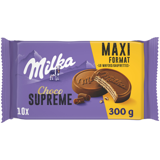 [7622210270078] MILKA Choco Suprême galletas barquillo recubiertas de chocolate con leche 300 g