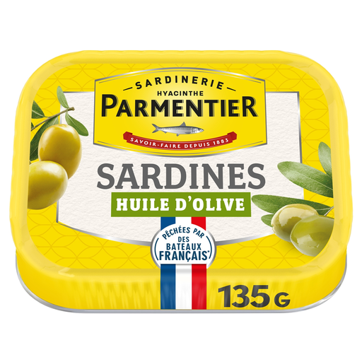 [3019082000249] PARMENTIER Sardines in Extra Virgin Olive Oil 135 g