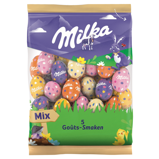 [7622210306111] MILKA Chocolate eggs assortment mix 5 flavors 350 g