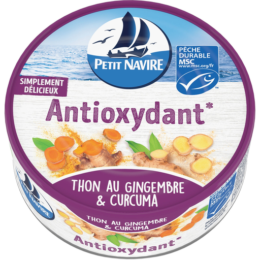 [3019082000379] PETIT NAVIRE Tuna ginger & turmeric 120 g