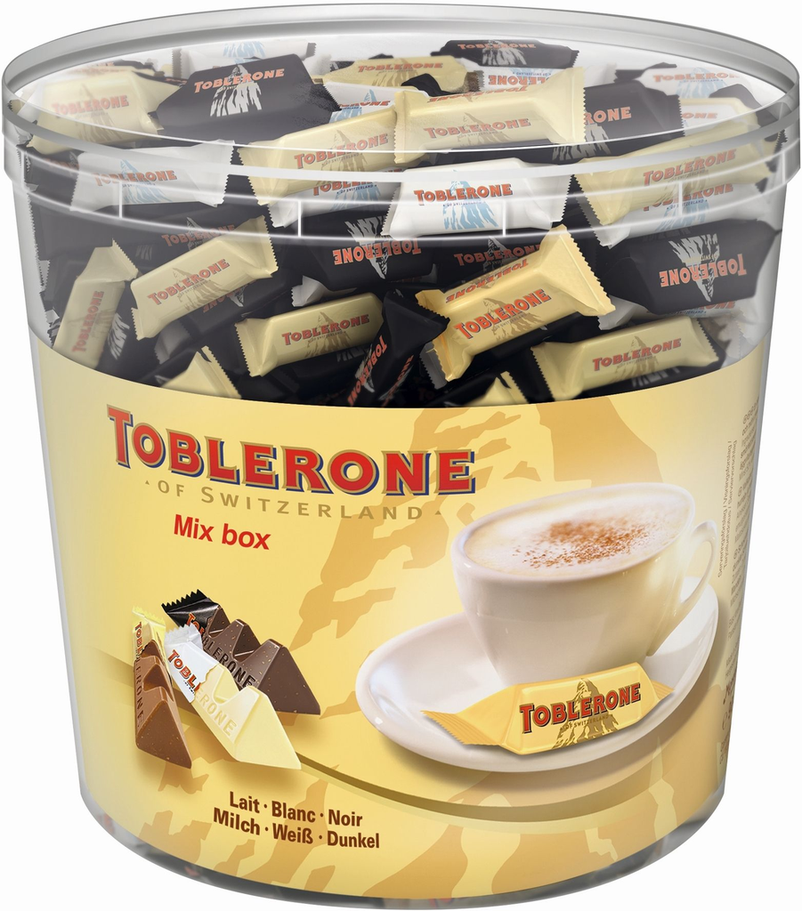TOBLERONE Barras de chocolate Tiny Turbo 3 Variedades 904 g