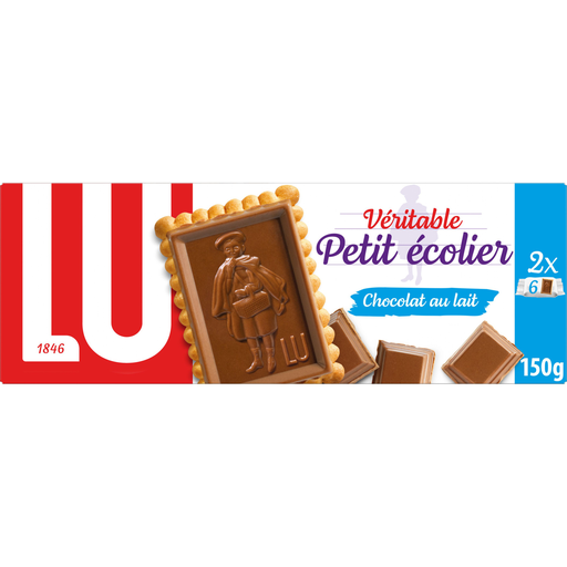 [7622210421968] LU Petit Ecolier Petit beurre with milk chocolate tablet 2x6 biscuits