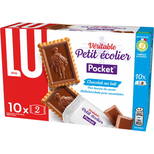 [7622210422026] LU Petit Ecolier milk chocolate petit beurre biscuits 250 g
