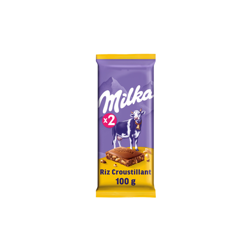 [7622210439994] MILKA Milk chocolate bar with crispy rice 2 x 100 g