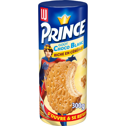 [7622210449375] PRINCE White Chocolate Flavor Biscuits with Whole Wheat 300 g