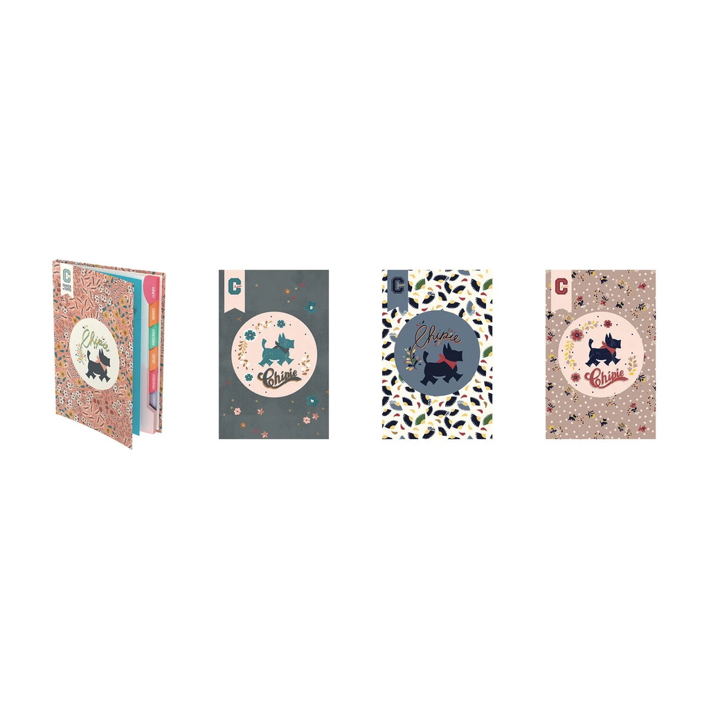 CHIPIE Chipigirl Text Notebook 16x22 188p 23-24 Ass