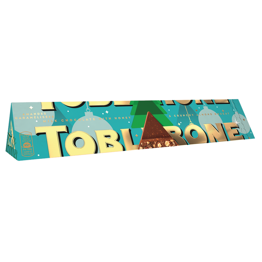 TOBLERONE Barra de chocolate de leite suíço com nougat de mel e amêndoas 360 g