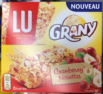 GRANY Barre Cranberry/Noisettes 130 g