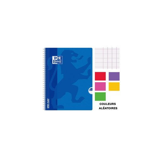 [3020120019468] OXFORD Notebook 24x32(cm) Large Squares 100 Pages Polypro Cover Spiral Openflex