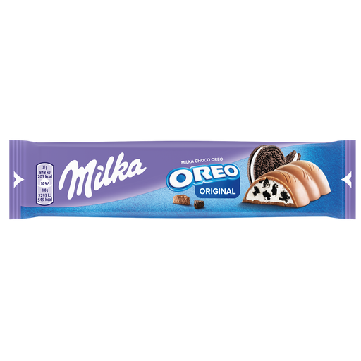 [7622210717061] MILKA Barrita de chocolate con leche y trozos de Oreo 37 g