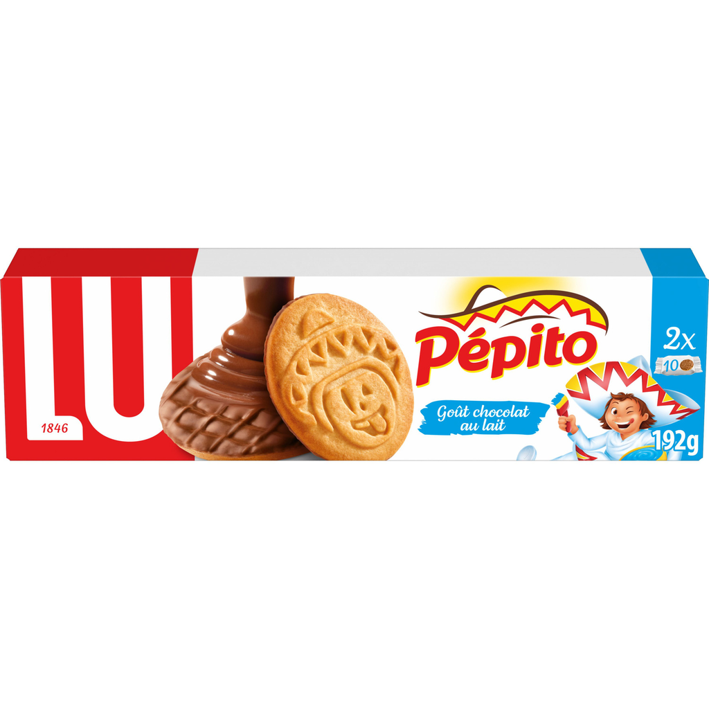 PEPITO Galletas cubiertas de chocolate con leche 192 g