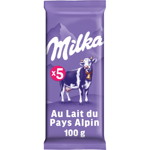 [7622210720580] MILKA Alpine Milk Chocolate Bar 5 x 100 g