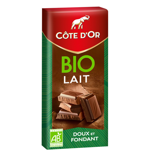 [7622210973870] COTE D'OR Organic Smooth and Creamy Milk Chocolate 150 g