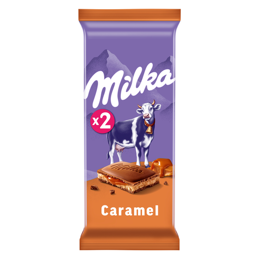 [7622300046408] MILKA Milk chocolate bar filled with cream and caramel 200 g