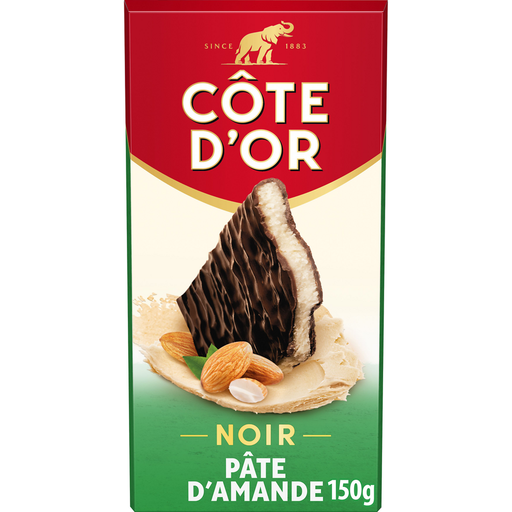 [7622300311902] COTE D'OR Dark chocolate bar filled with almond paste 150 g