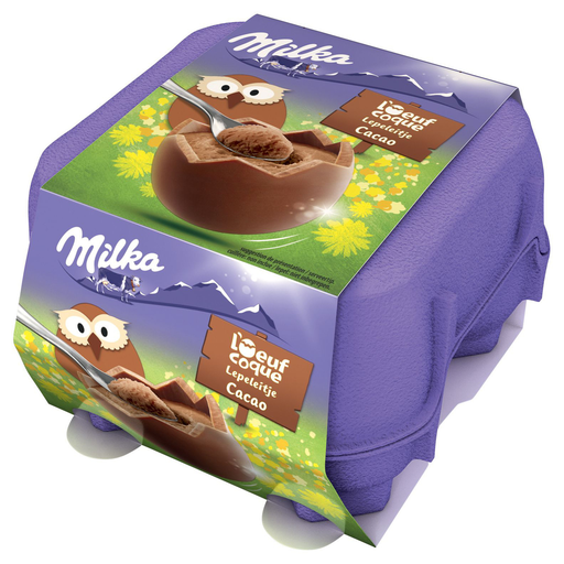 [7622300479664] MILKA Milk chocolate eggs filled with chocolate mousse 136 g